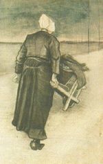 Женщина Схевенингена с тачкой